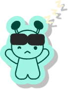 Green frog mascot